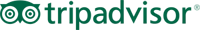 The image shows the TripAdvisor logo, featuring an owl-like icon next to the text "tripadvisor" in a green color.